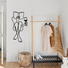 Wallity Accesorio Decorativo de Pared de Metal Negro